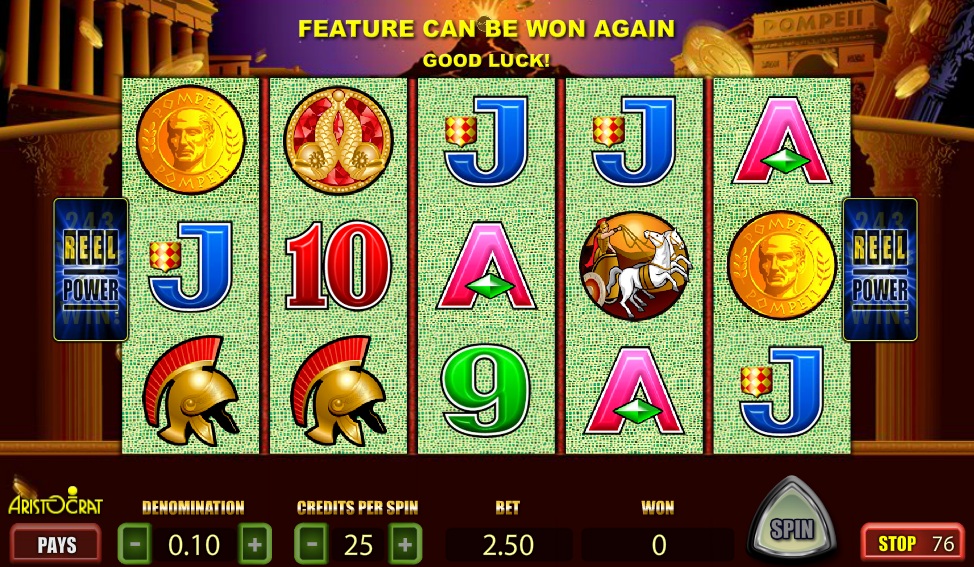 Playing Casino Pompeii Slot